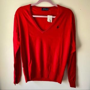 Polo V-Neck Sweater